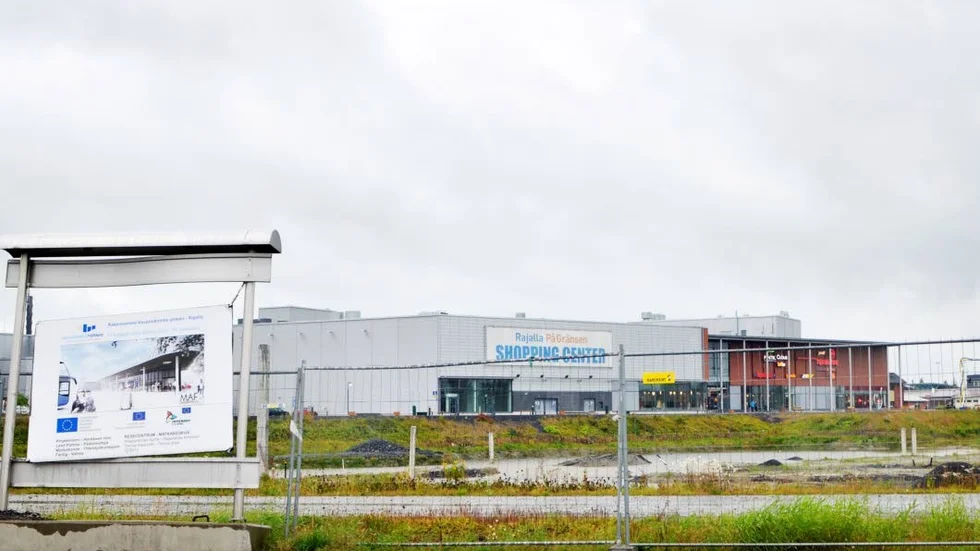 Platsen där Barents center skulle byggas. Nu ser det mörkt ut för ett förverkligande av planerna.