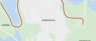 Planen: Ett skidspår från Porsön till Ormberget