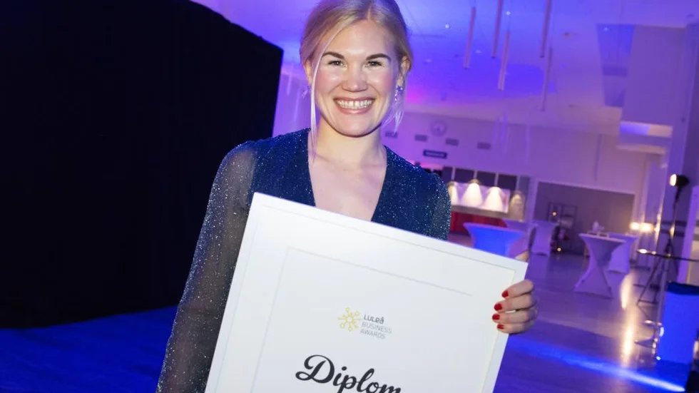 Malin Winberg utsågs till Folkets företagare 2019 i Luleå.
