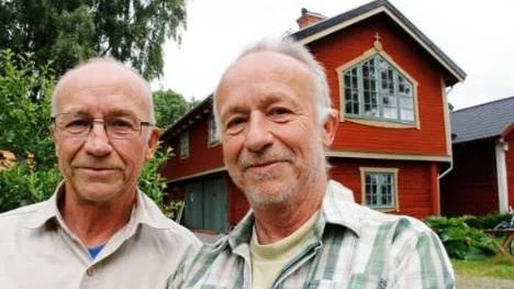 Tvillingarna Sture Hogmark, Uppsala och Esbjörn Hogmark, Gyllby.