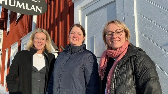 Anna Gustafsson, rådgivare Nyföretagarcentrum Arvidsjaur, Anne Enokssen, näringslivschef, Arvidsjaurs kommun och Anna Engström, verksamhetschef Nyföretagarcentrum Nord.