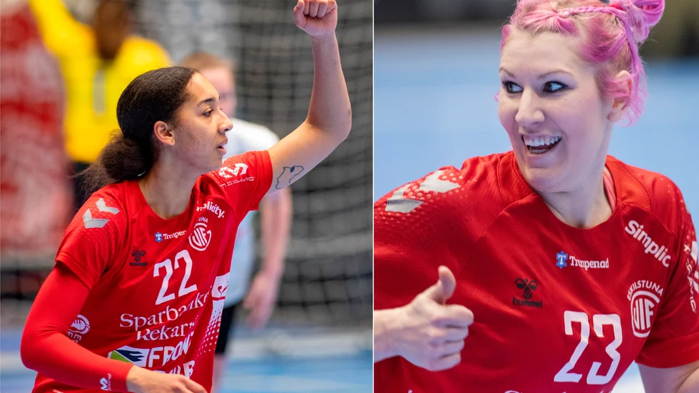 Flavia Johansson (till vänster) och Moa Hjalmarsson stannar i Guif ytterligare en säsong.