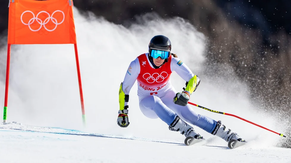 Sara Hector leder den totala världscupen i storslalom. I helgen körs den näst sista tävlingen, på hemmaplan i Åre. Arkivbild.