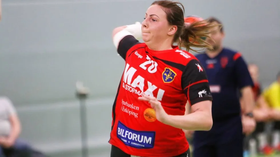Bästa målskytt. Nathalie Hjälm vräkte in åtta bollar mot Hallstahammar.