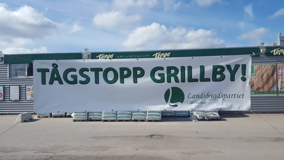 Budskap. Det nya landsbygdspartiet har ett tydligt budskap för Grillbybornas räkning.