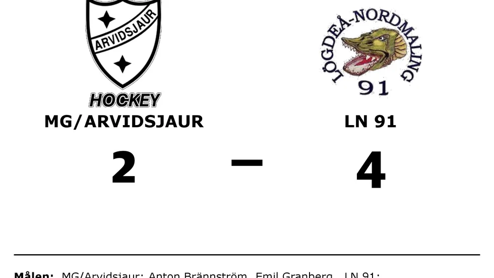 MG/Arvidsjaur HC förlorade mot LN 91