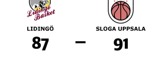 Sloga Uppsala vann toppmötet mot Lidingö