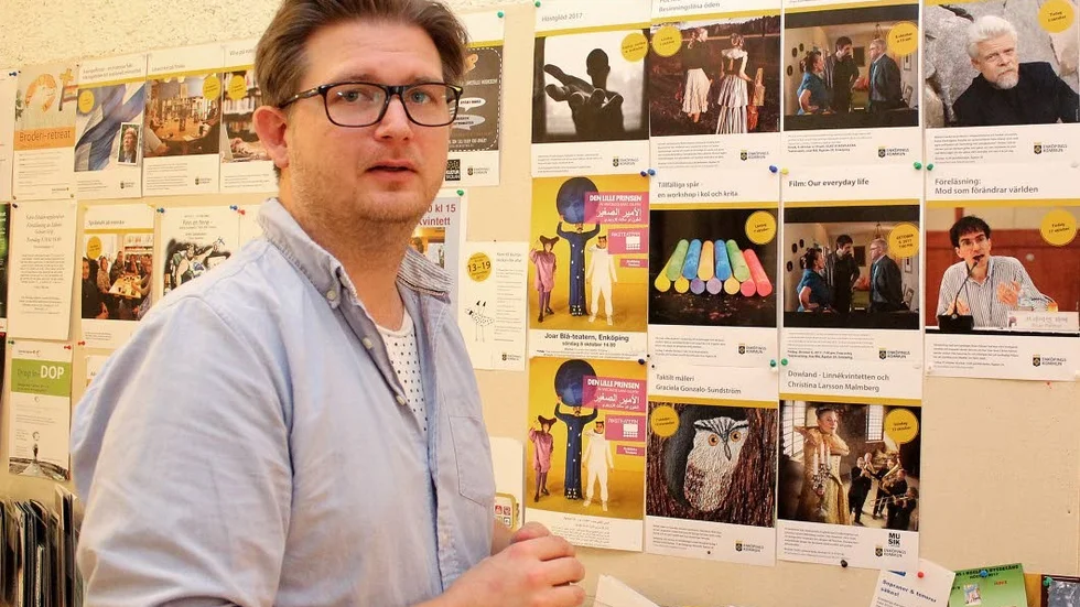 Stipendiat. Klas Hällerstrand arbetar sedan några år som kulturutvecklare vid Enköpings kommun. Nu tilldelas han Region Uppsalas kulturstipendium inom konst 2018.