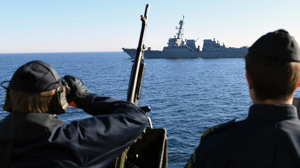 
Liberalerna välkomnar att allt fler anser att Sverige bör gå med i Nato. Bilden är från en militärövning i Östersjön tidigare i år. 