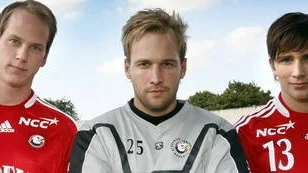 Jesper Berggren, Mikael Karlsson och Mattias Samuelsson är Storvretas försvarsmur och landslagstrio.