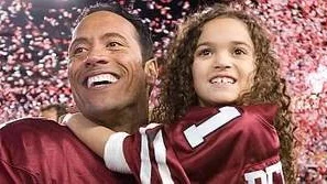 Dwayne Jonson spelar machoidrottaren som plötsligt får en åttaårig dotter (Madison Pettis) på halsen.