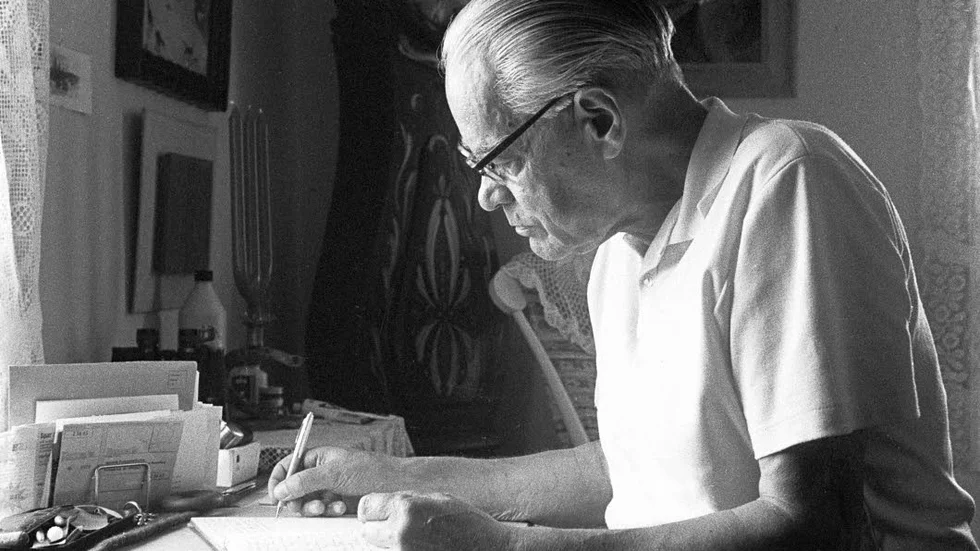 Jan Fridegård, juni 1967.
