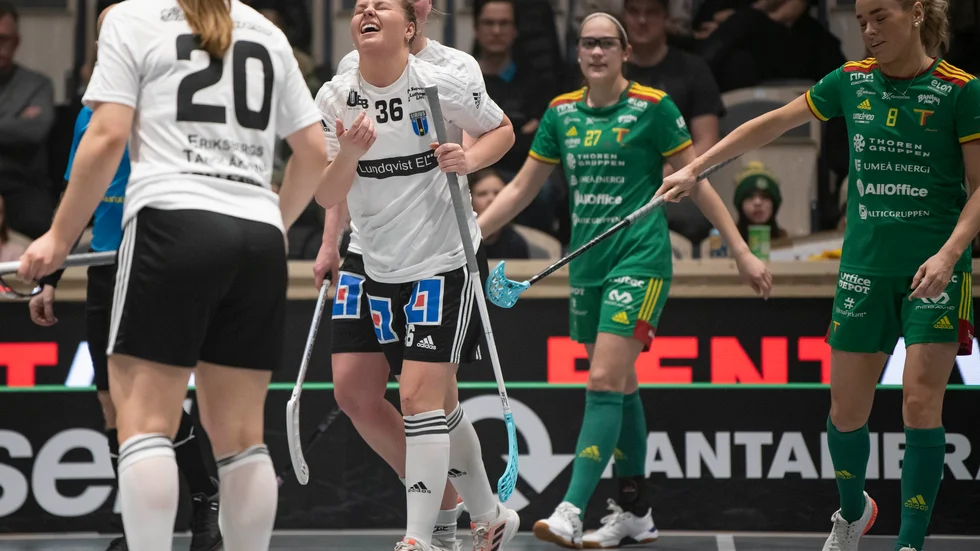 Amanda Ljunggren (nr 36) gjorde Sirius mål mot Thoréngruppen, men lagetg brände alldeles för många chanser.