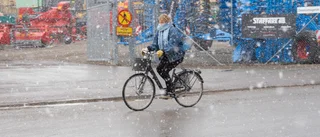 Kallt, snö och blask – ingen påskvärme i sikte