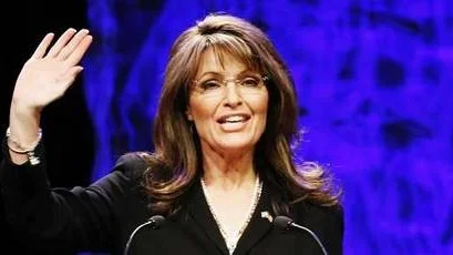 Former vice presidential candidate Sarah Palin addresses attendees at the National Tea Party Convention in Nashville, Saturday, Feb. 6, 2010.  (AP Photo/Ed Reinke)
