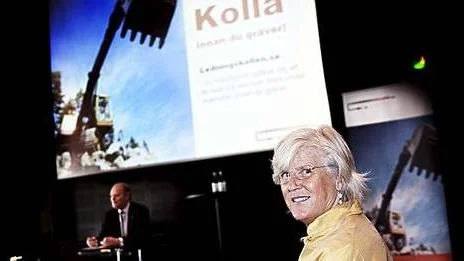 Marianne Treschow, generaldirektör för Post- och telestyrelsen, ser stora vinster med den internetbaserade ledningsinformationstjänsten.