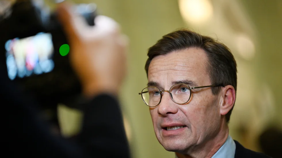 Stödet för Statsminister Ulf Kristersson (M) har börjat dala även bland företagsledarna, enligt Di:s barometer. Arkivbild.