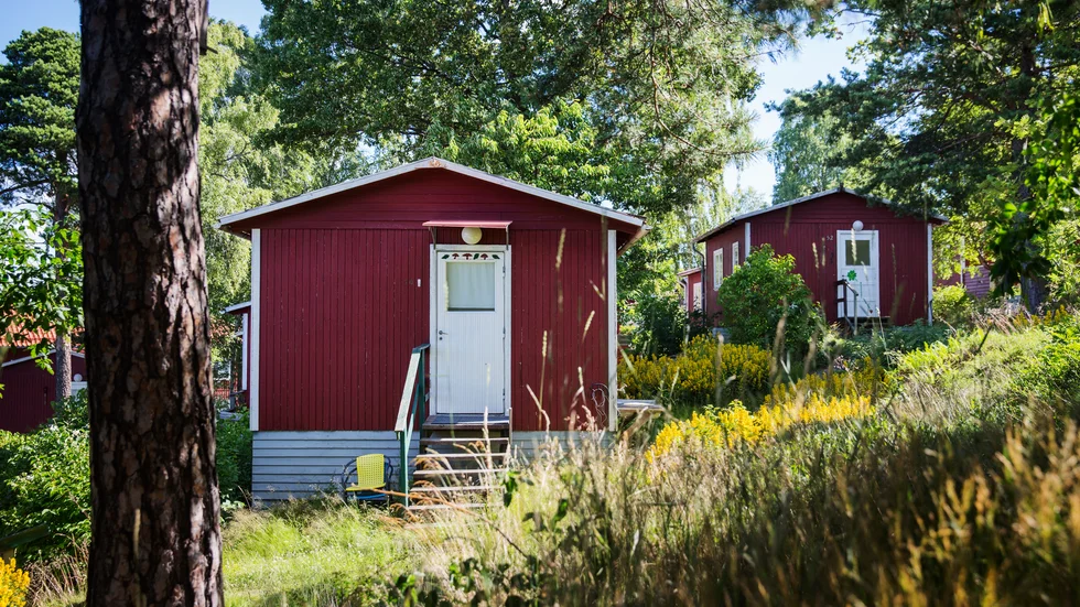 Färre valde att bo i stugby i somras. Arkivbild.