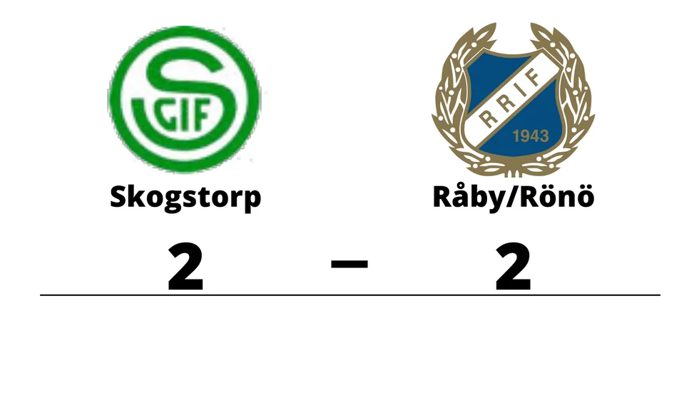 Skogstorps GoIF spelade lika mot Råby-Rönö IF