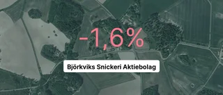 Negativ resultatkurva för Björkviks Snickeri Aktiebolag