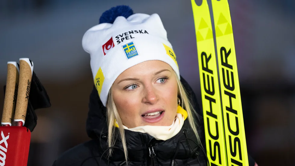 Frida Karlsson är tillsammans med Moa Ilar de enda svenska landslagsåkarna på plats i italienska Livigno för höghöjdsläger den här veckan. Arkivbild.