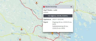 Busväder efter vägarna och försenade flyg