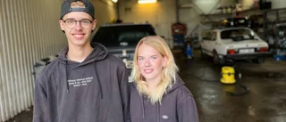 Unga Godegårdsparet startade hobbyverksamhet med bilfokus