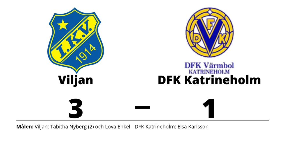 IK Viljan Strängnäs vann mot DFK Katrineholm Värmbol