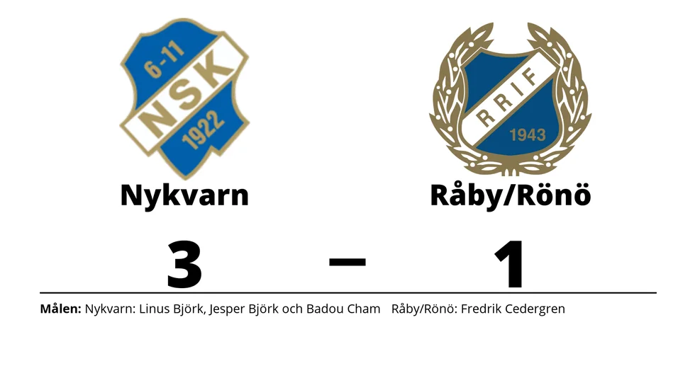 Nykvarns SK vann mot Råby-Rönö IF