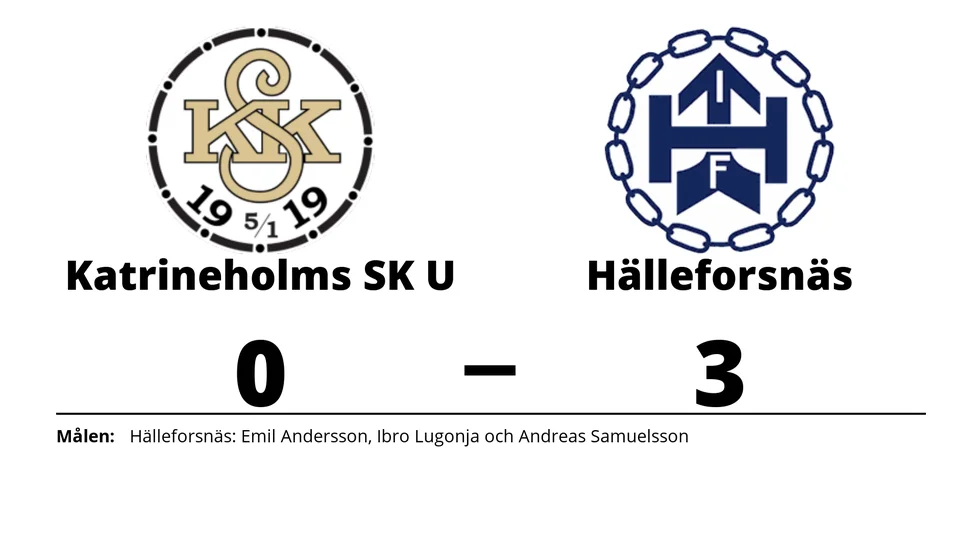 Katrineholms SK U förlorade mot Hälleforsnäs IF