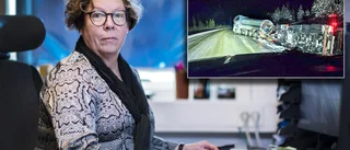 Efter krocken – flera av Kaunis Irons fordon hade körförbud
