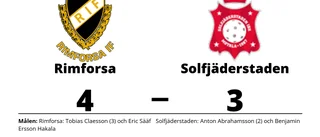 Solfjäderstaden fick ge sig i toppmötet med Rimforsa