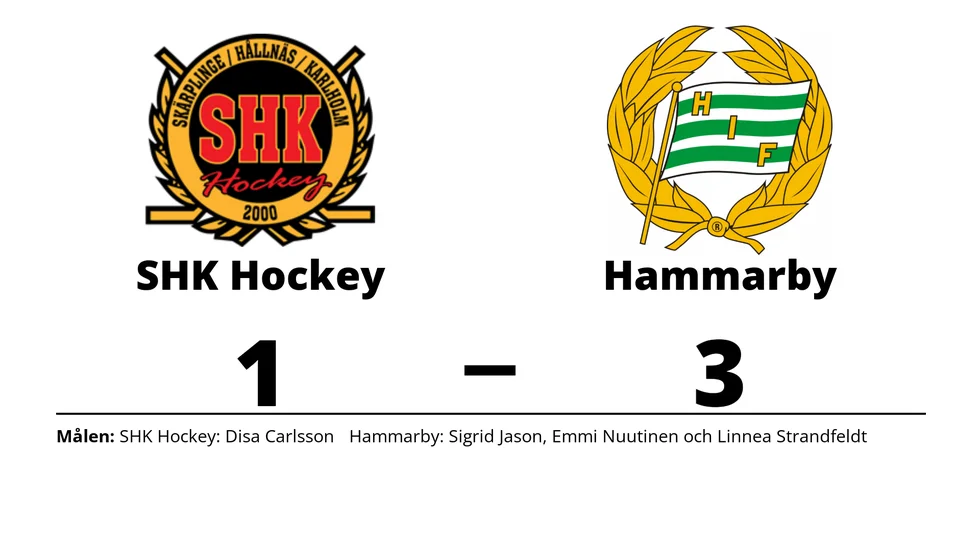 SHK Hockey Club förlorade mot Hammarby IF