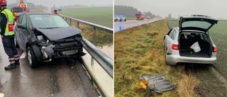 Paret mötte bil på fel sida på bron
