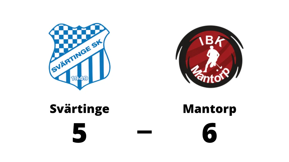 Svärtinge SK förlorade mot IBK Mantorp