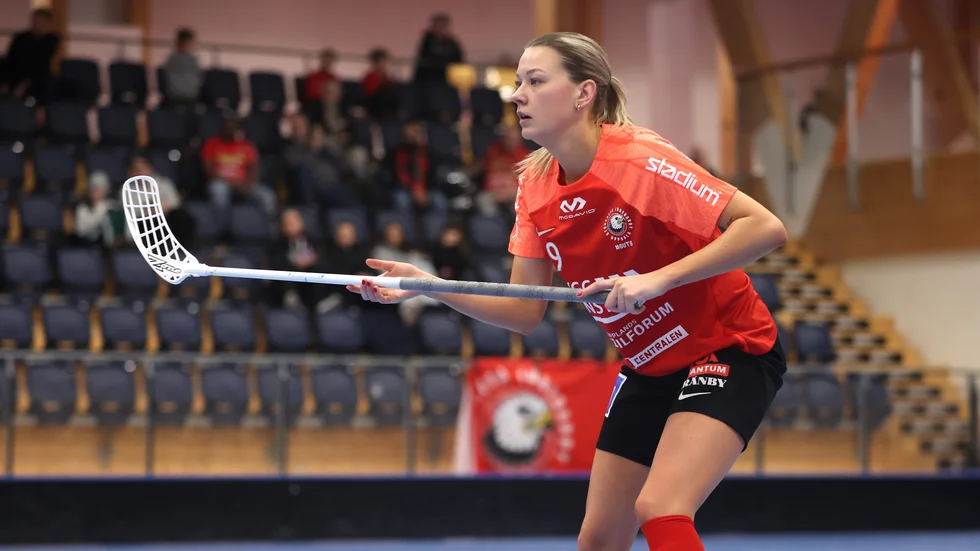 Mathilda Nilsson tycke matchen var lite tråkig halvvägs in. Storvreta är oavsett ett steg närmare SSL efter kvällens vinst mot Örnsköldsvik borta. (Arkivbild)