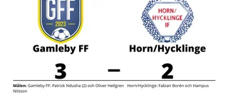 Efterlängtad seger för Gamleby FF - bröt förlustsviten mot Horn/Hycklinge