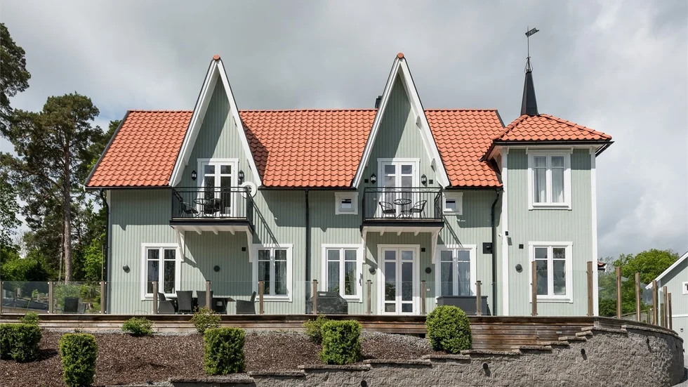 Villan har anor sedan mitten av 1800-talet och har en speciell design.