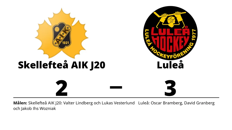 Skellefteå förlorade mot Luleå HF