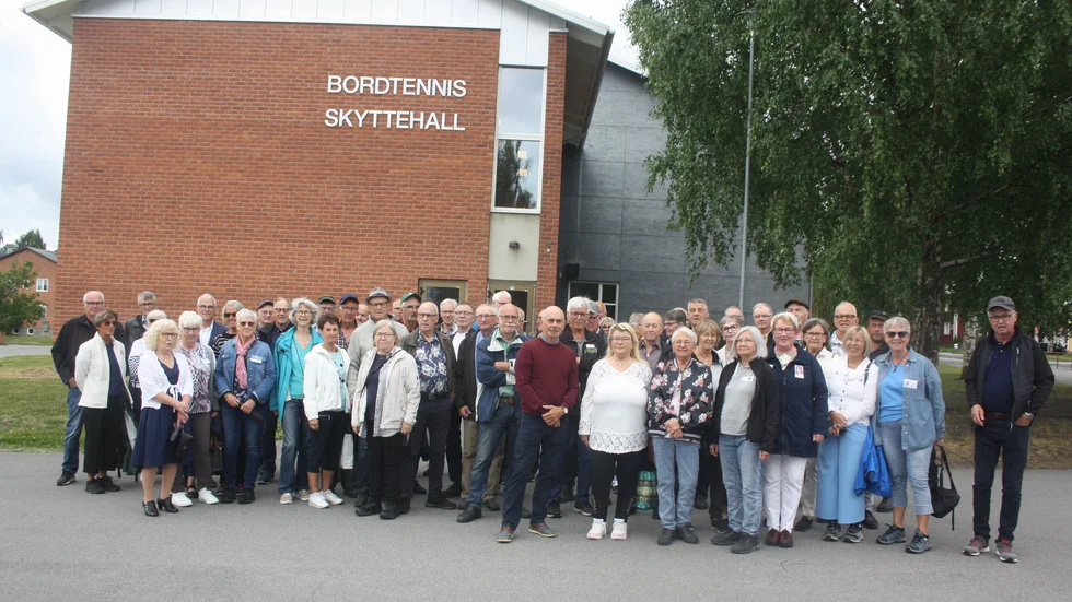 Avgångseleverna på Norsjö Centralskola 1970.