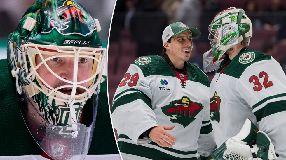 Förre NHL-målvakten Devan Dubnyk, till vänster, tycker att Filip Gustavssons, längst till höger, kontraktsituation är "unik".