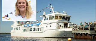 Maja, 19, sommarjobbar på båt i Luleå skärgård: "Superkul"
