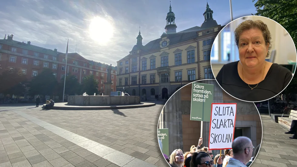 Gunilla Skogsmo är ordförande för fackförbundet Sveriges lärare i Eskilstuna. I oktober planerar lärarkåren en stor manifestation på Fristadstorget i centrala Eskilstuna.