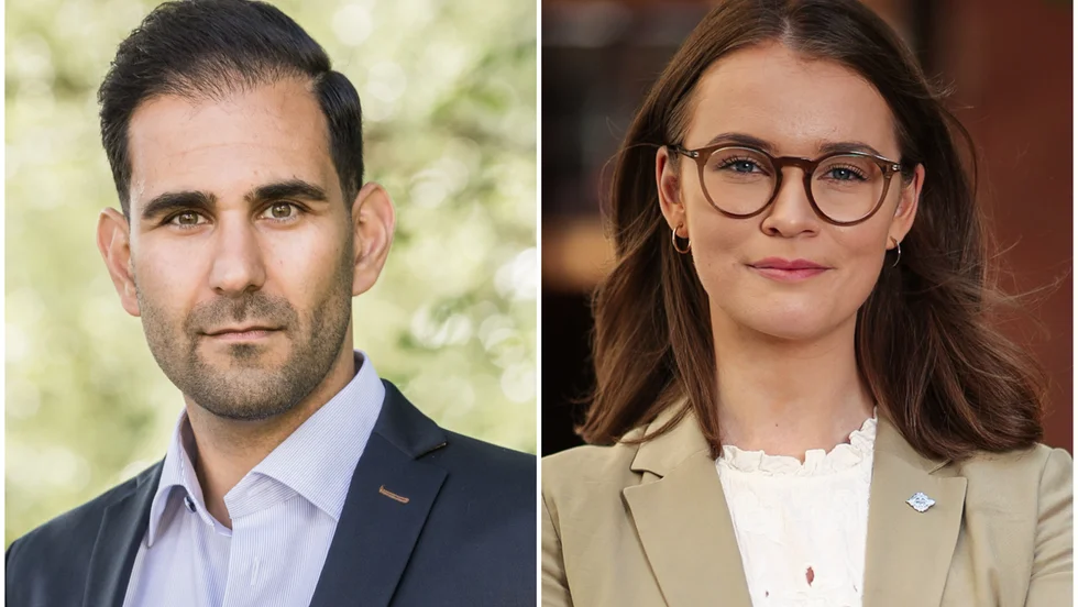 Ehsan Nasari och Julia Eriksson (bägge C) är mycket kritiska till förslaget om angiverilag.
