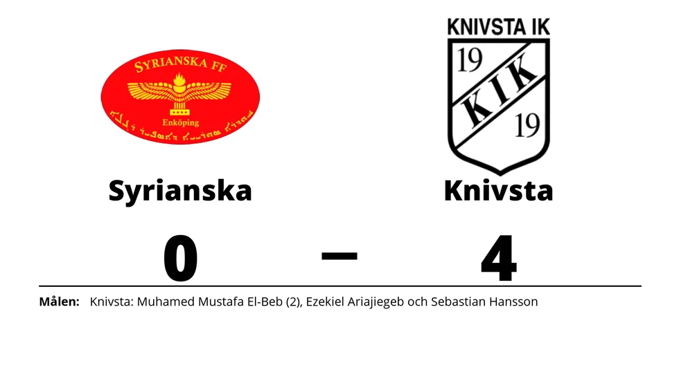 Syrianska FF förlorade mot Knivsta IK