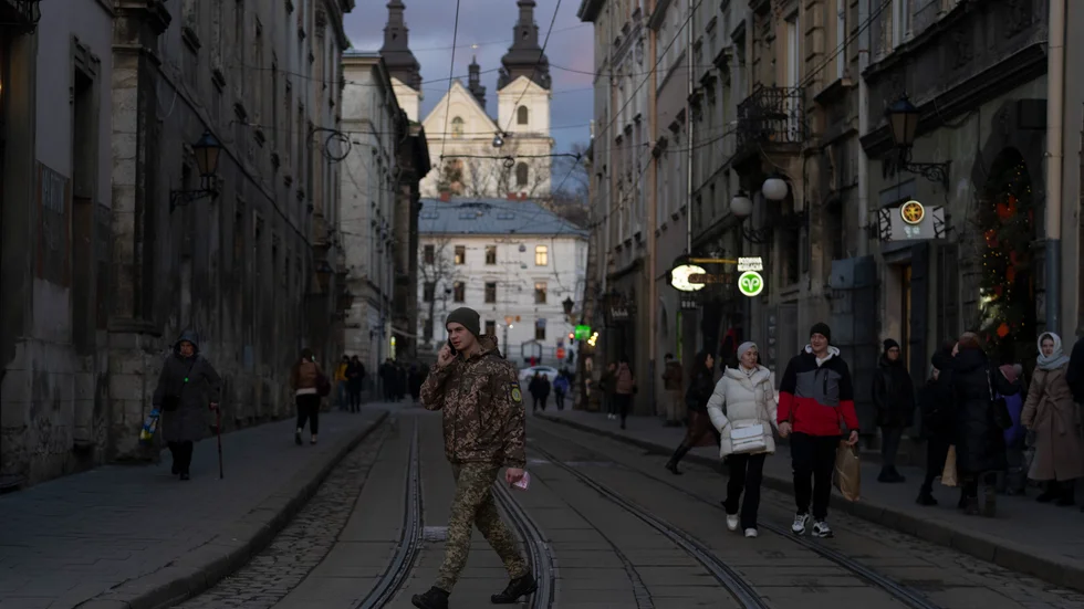 Lviv i västra Ukraina. Arkivbild.