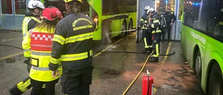 Rykande buss orsakade pådrag i Nyköping