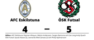 Förlust mot ÖSK Futsal för AFC Eskilstuna