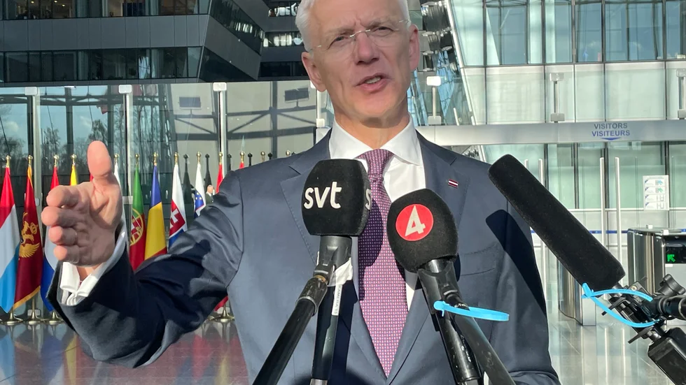 Lettlands utrikesminister Krisjanis Karins hoppas bli Natos nästa generalsekreterare.