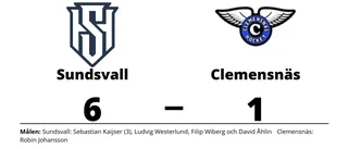 Bortaförlust för Clemensnäs - 1-6 mot Sundsvall